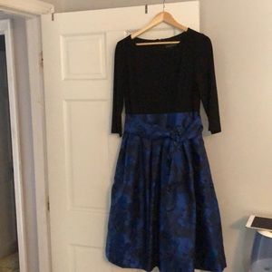 Black and Blue party dress